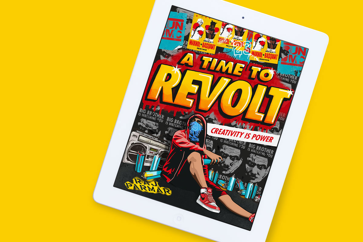 A Time To Revolt iBook displayed on iPad