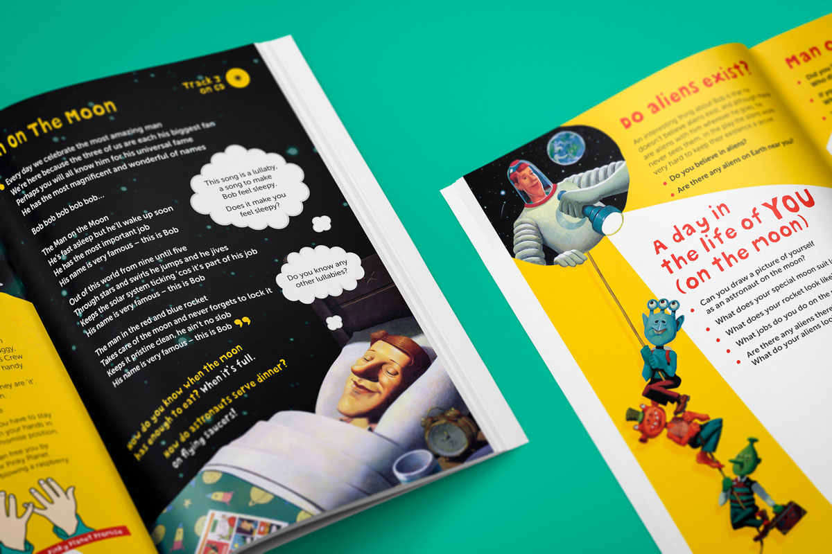 Bob Rules Fanzine page layout design mock-up