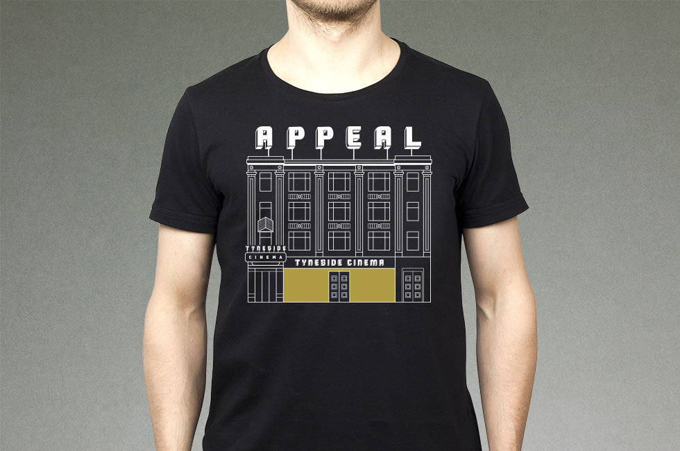 Tyneside Cinema Appeal t-shirt design