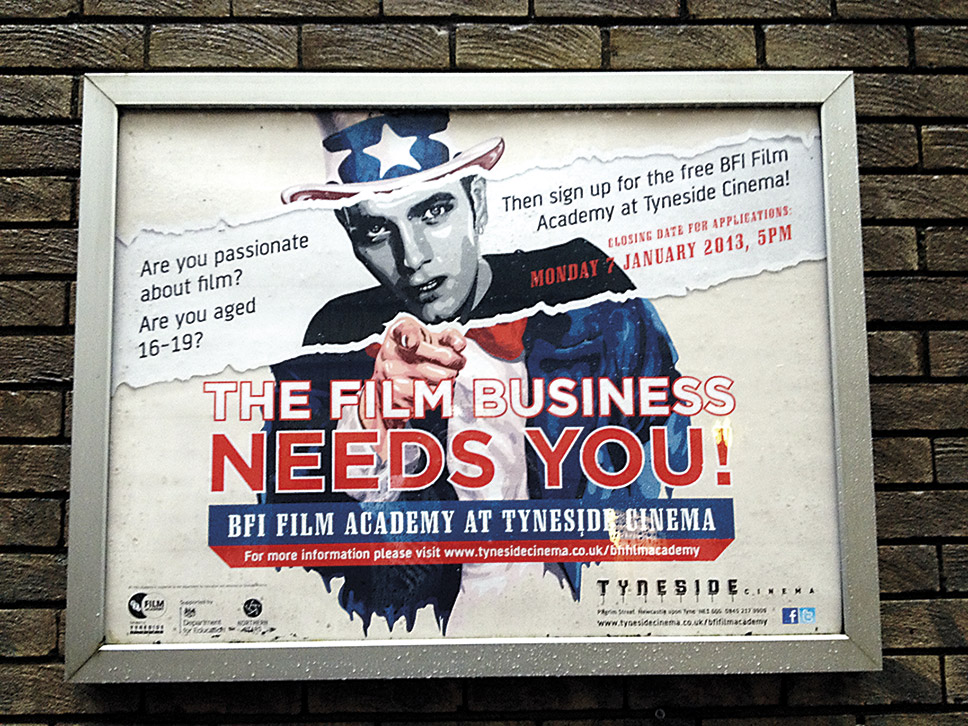 BFI Film Academy quad in poster frame