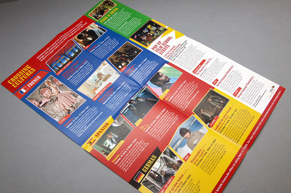 Crossing Cultures event programme layout design