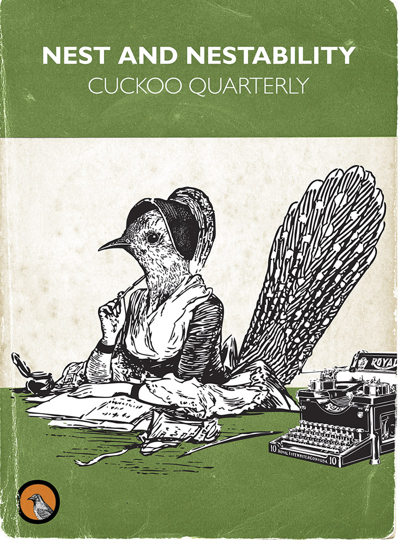 Illustration of a Cuckoo dressed as Jane Austen © David McClure