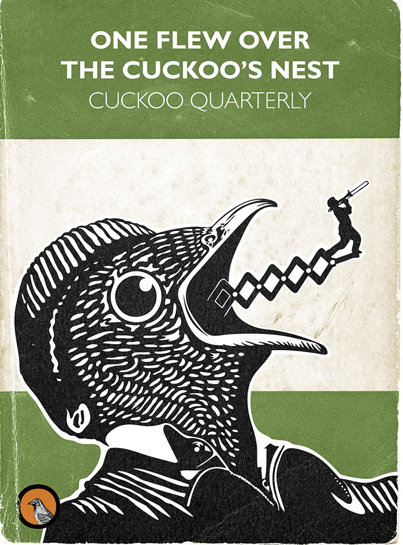 Illustration of a Cuckoo as Jack Nicholson in One Flew Over The Cuckoos Nest © David McClure