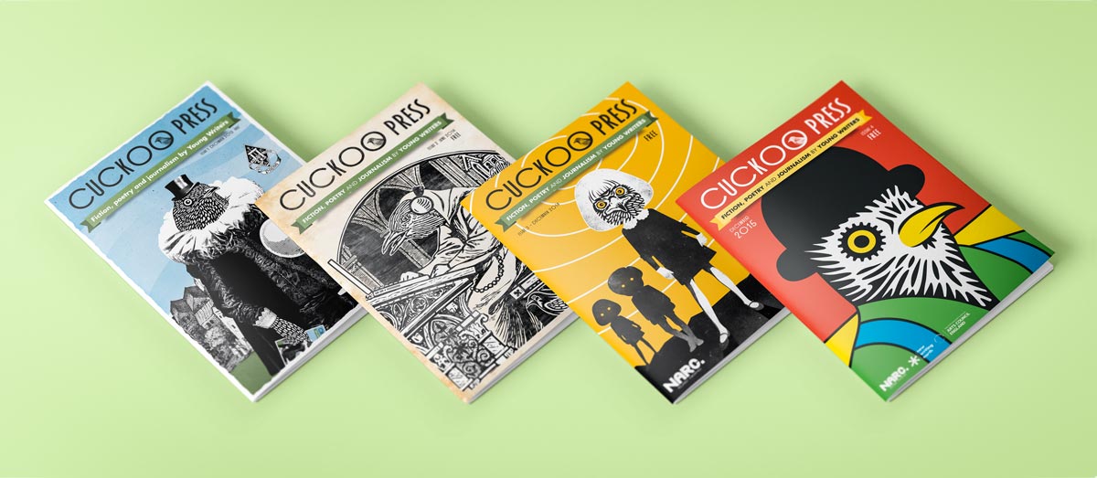 Four Cuckoo Press cover design mock-ups