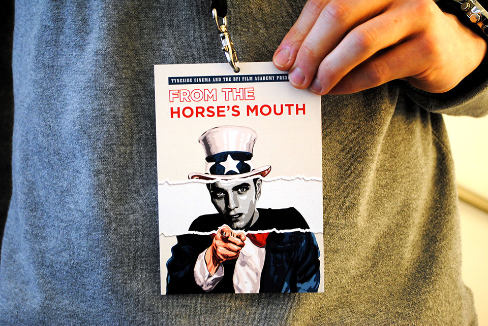 Design of BFI Film Academy attendee lanyard