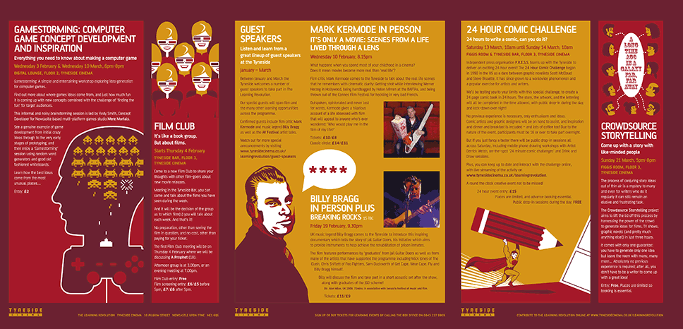 The Learning Revolution brochure layout design