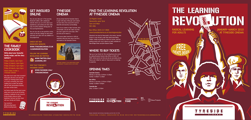 The Learning Revolution brochure layout design