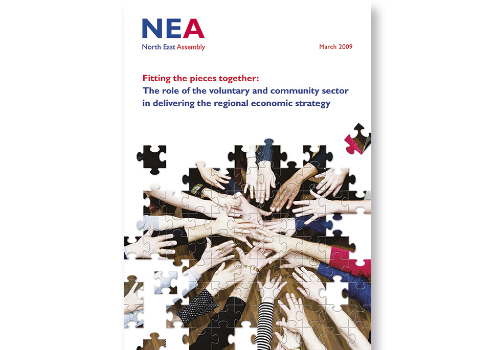 NEA Fitting The Pieces Together report cover design