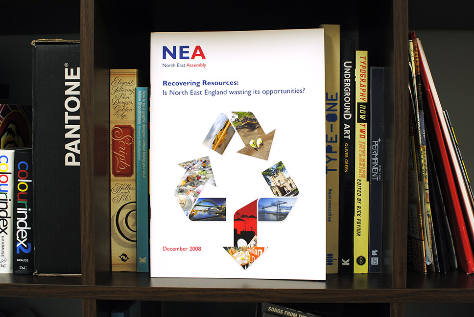 North East Assembly Recovering Resources report cover design