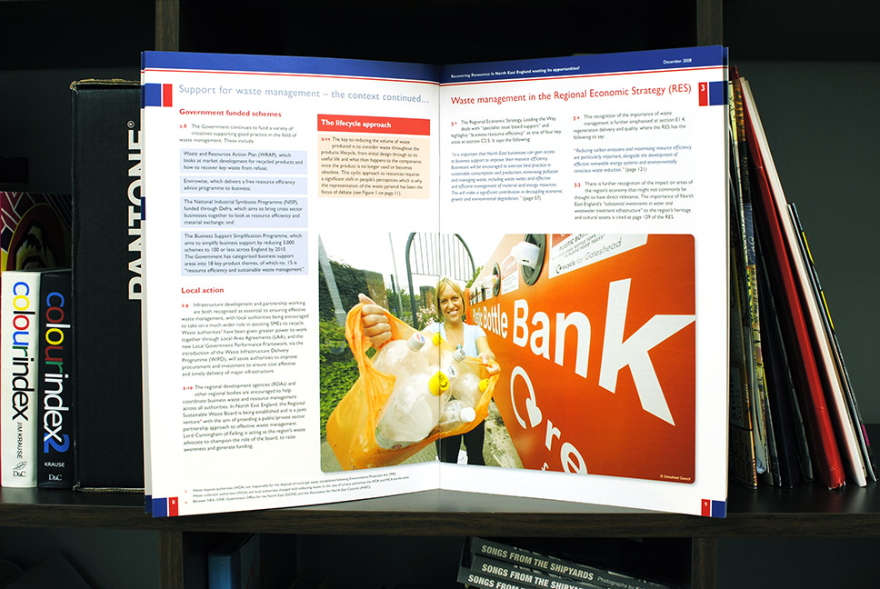 North East Assembly Recovering Resources report page layout