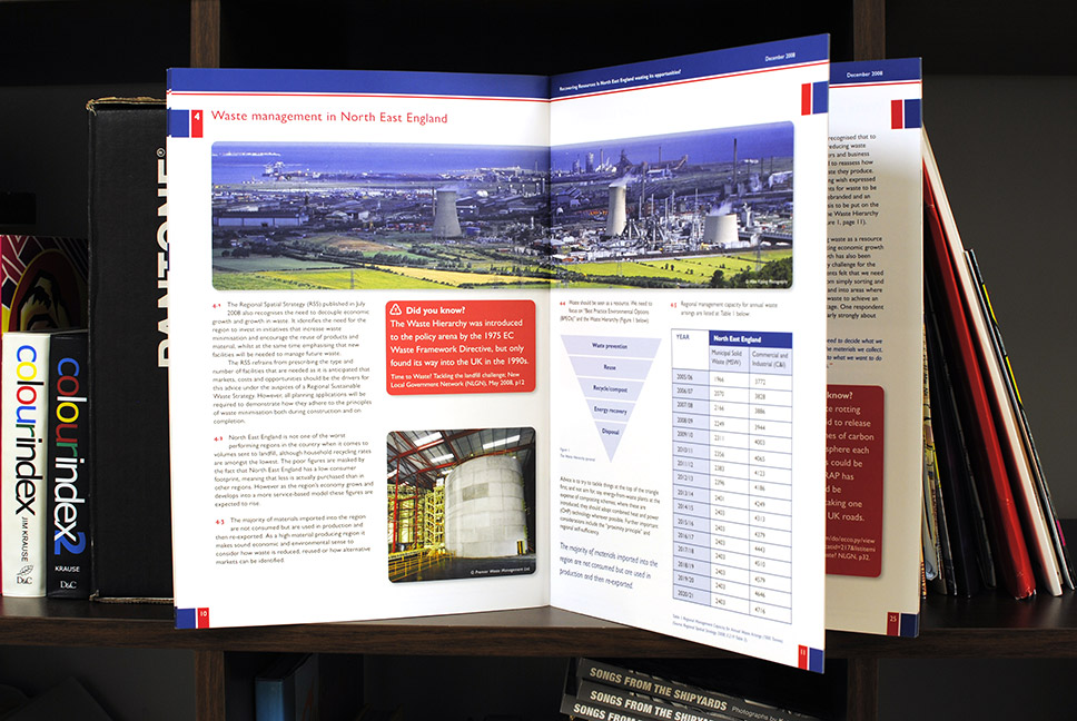 North East Assembly Recovering Resources report page layout