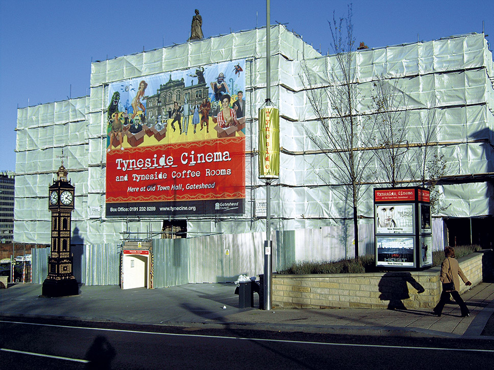 Building Wrap design for Tyneside Cinema at Old Town Hall, Gateshead