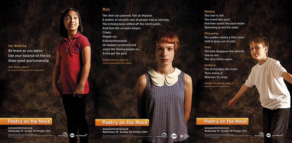 Poetry on the Move poster design layout