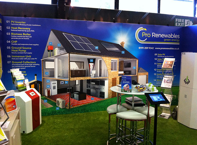 Exhibition stand design for Pro Renewables