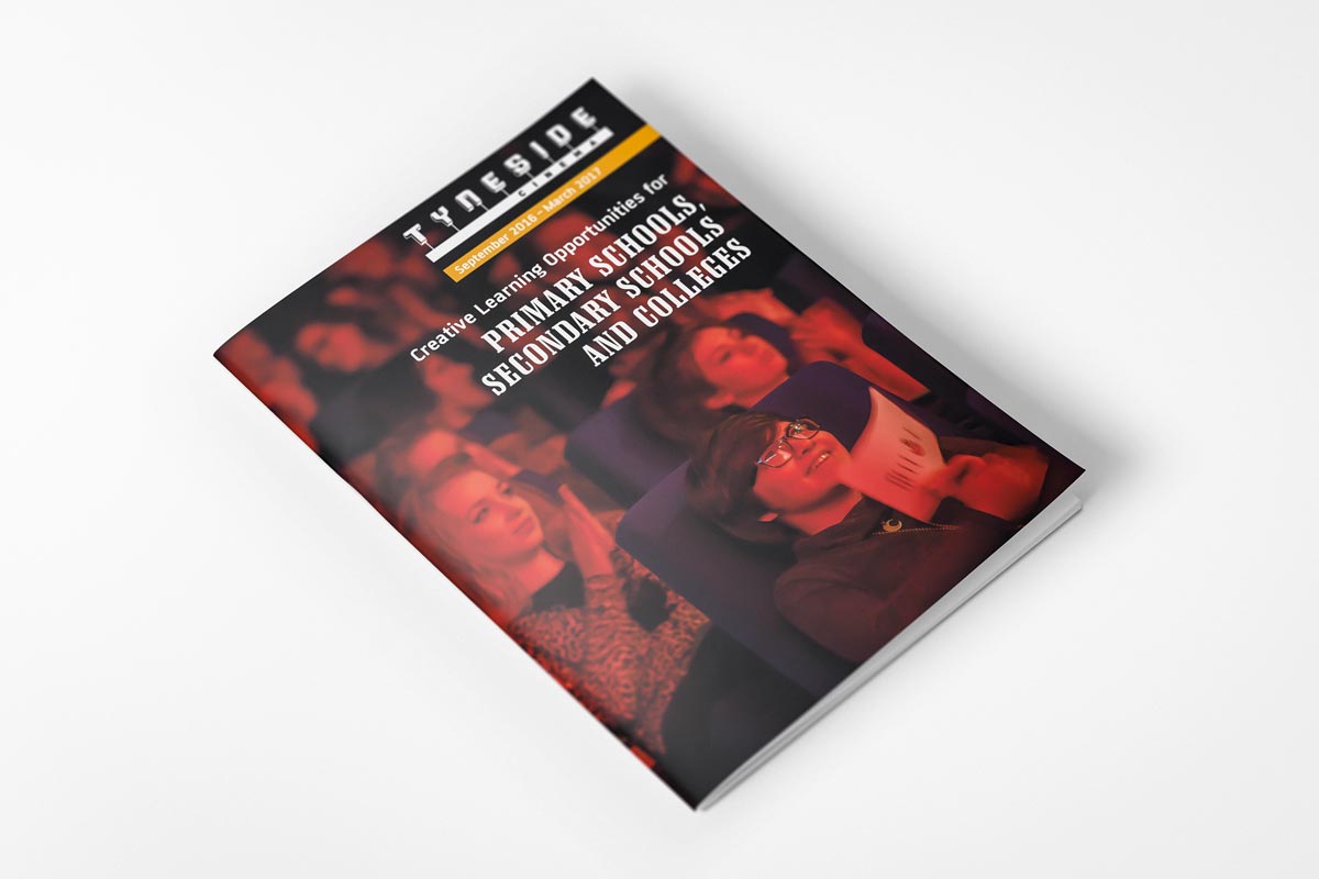 Cover layout design for Tyneside Cinema Education booklet