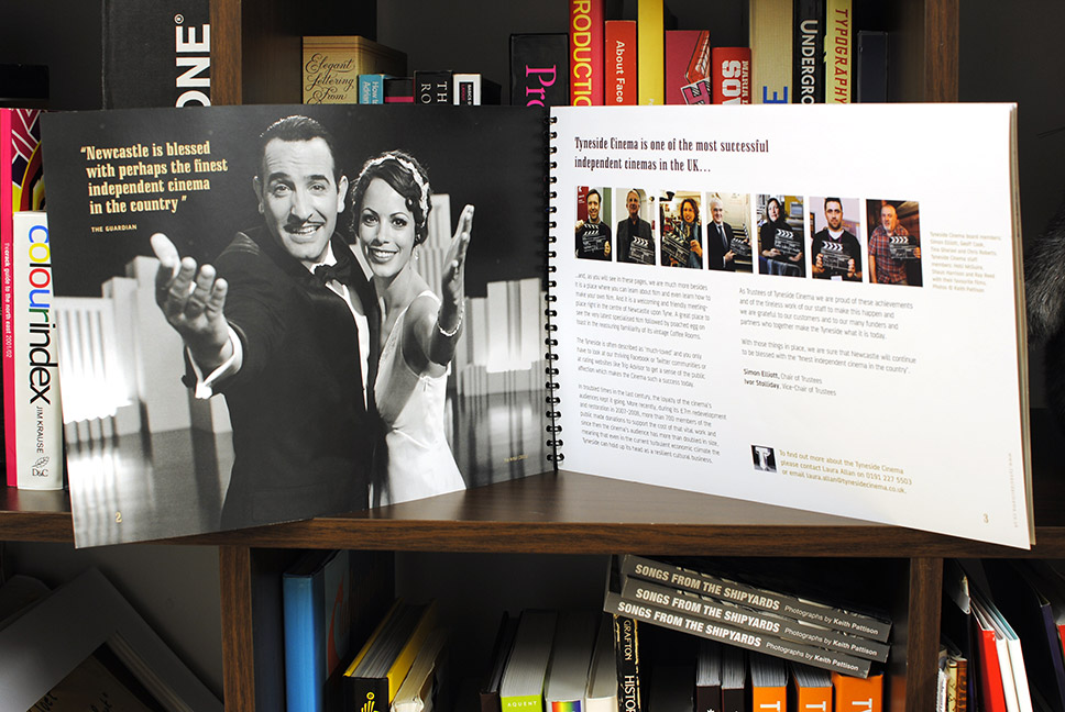 Tyneside Cinema Corporate Report page layout design