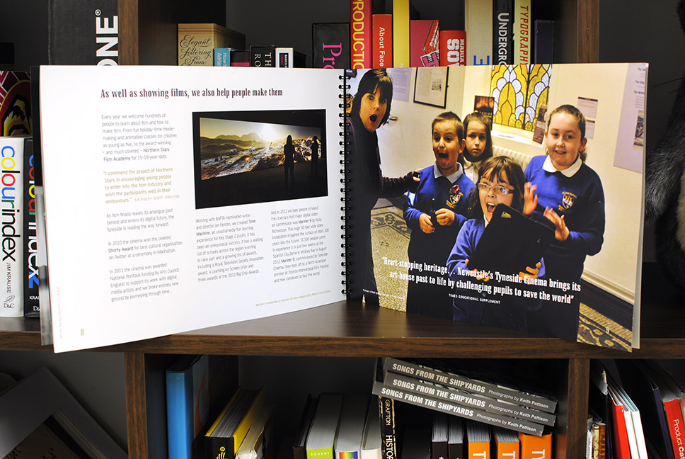 Tyneside Cinema Corporate Report page layout design