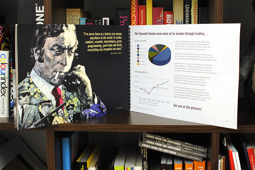 Tyneside Cinema Corporate Report page layout design